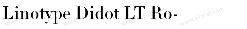 Linotype Didot LT Ro字体转换